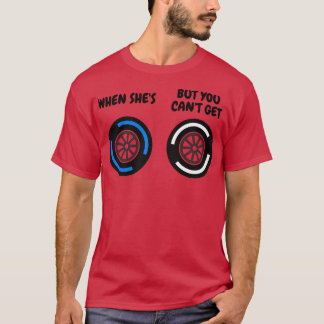 Wanneer ze nat is, maar je kunt geen harde grappig t-shirt