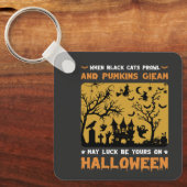 Wanneer zwarte katten roamen sleutelhanger (Voorkant)