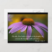 Want de Heere neemt verrukking in zijn volk; hij k Briefkaart (Voorkant / Achterkant)