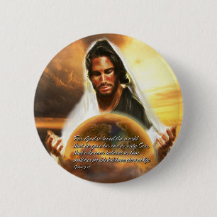 Want God heeft de Wereld Button liefgehad