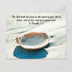 Want God heeft ons niet de geest van angst gegeven Briefkaart