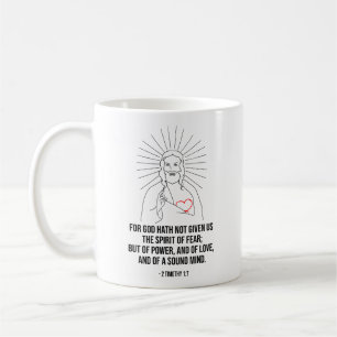 Want God heeft ons niet de geest van vrees gegeven Koffiemok