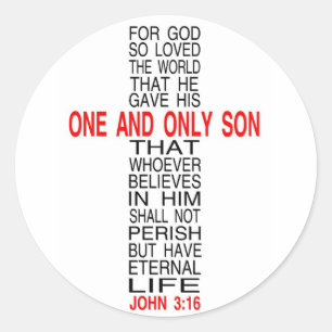 Want God hield zo van de wereld sticker