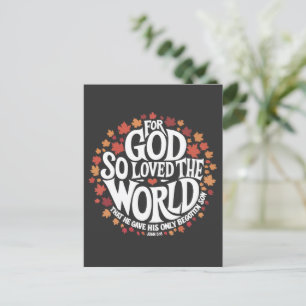 Want God Zo Heeft de Wereld Lief Briefkaart