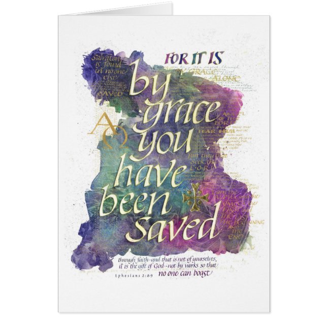 "Want het is door Grace" (Voorkant)