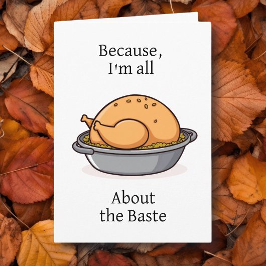 Want ik ben helemaal voor de Baste Funny Thanksgiv Kaart