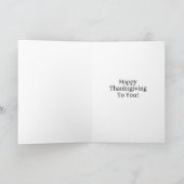 Want ik ben helemaal voor de Baste Funny Thanksgiv Kaart (Binnen)