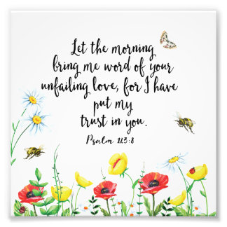 Want ik heb mijn vertrouwen in jou gelegd foto afdruk