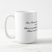 Want ik ken de plannen die ik heb voor jullie beke koffiemok (Links)