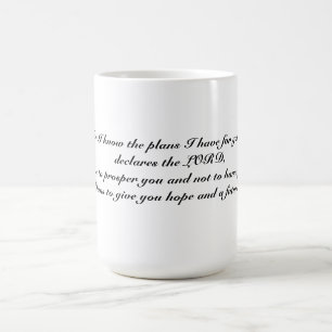 Want ik ken de plannen die ik heb voor jullie beke koffiemok