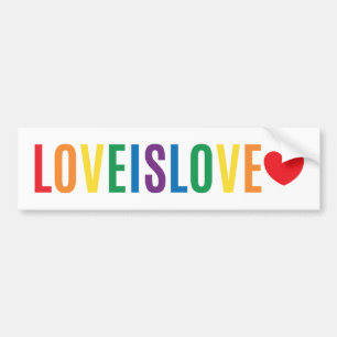 Want liefde is liefde bumpersticker