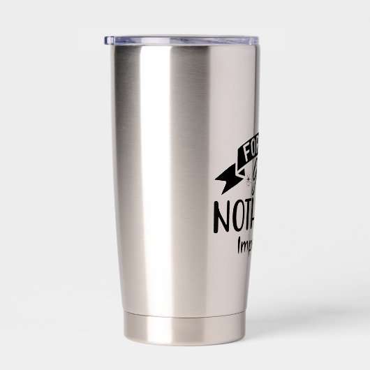 Want met God is niets onmogelijk religieus Geïsoleerde Drinkbeker (Rechts)