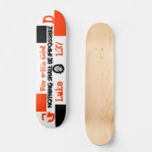 Want met God zal niets onmogelijk zijn, G, O... Skateboard (Voorkant)