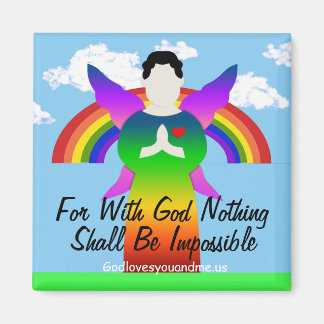 Want met God zal niets onmogelijk zijn Magneet