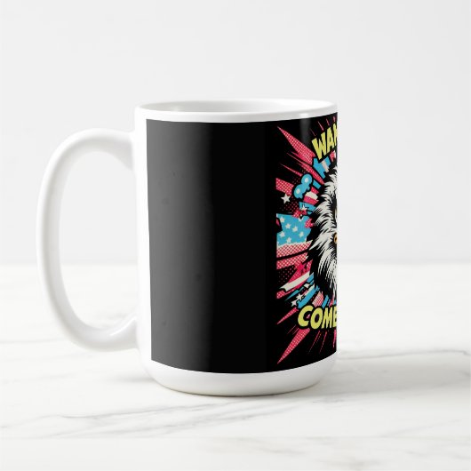 "Want Some? Eagle" Bold Coffee Mug (Gauche)