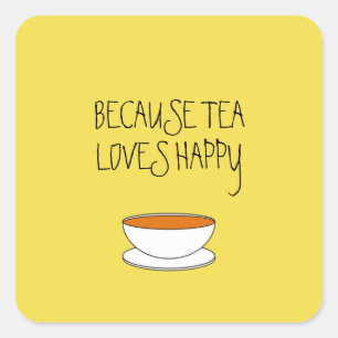 Want thee houdt van een vrolijke slogan, een Japan Vierkante Sticker