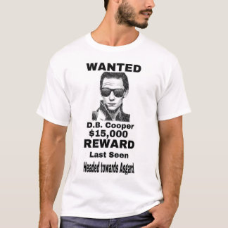 WANTED DB Cooper of Asgard T-shirt