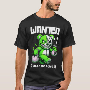 "WANTED" Gangster Beer - Schattige en griezelig T- T-shirt