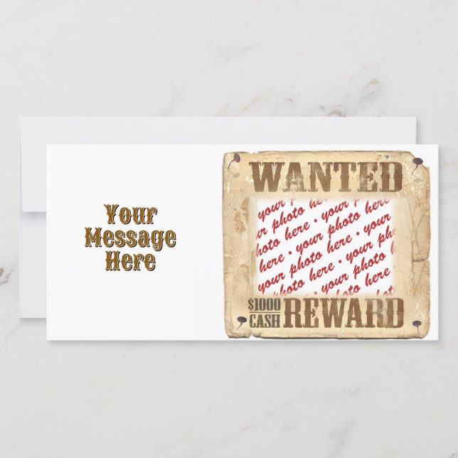 WANTED Poster Photo Lijst (Voorkant)