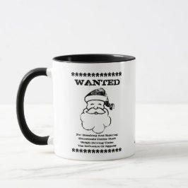 WANTED (Santa Claus) - Een MisterP-Mok Mok