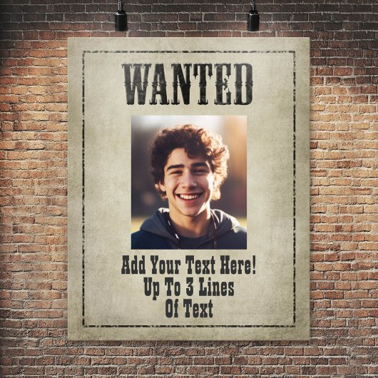 WANTED Wild West  Poster
