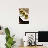 wantondumplijnen met witte Spaanse peper Poster (Thuiskantoor)