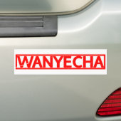 Wanyecha Stamp Bumpersticker (Op auto)