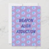 Wapen Alien Ontvoering Uitnodiging (Achterkant)