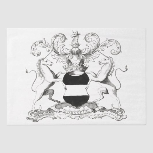  wapen Eenhoorn Ephemera Decoupage Tissuepapier (Voorkant)