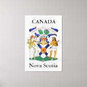 wapen Nova Scotia Canvas Afdruk (Voorkant)