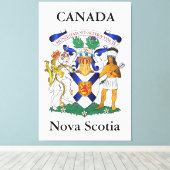 wapen Nova Scotia Canvas Afdruk (Insitu (Houten vloer))