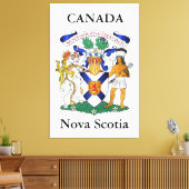 wapen Nova Scotia Canvas Afdruk (Insitu (Woonkamer))