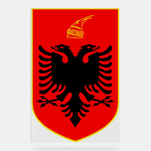 Wapen van Albanië Acryl Bord