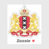 Wapen van Amsterdam, Nederland Sticker (Vel)