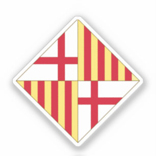 Wapen van Barcelona (zonder kroon) Sticker