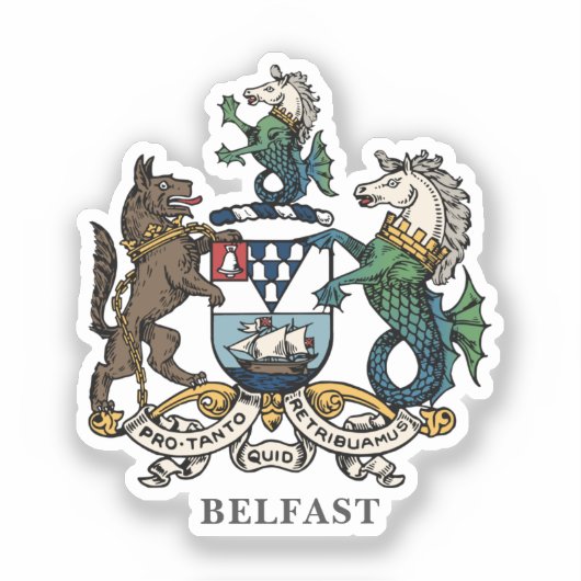 Wapen van Belfast Sticker (Voorkant)
