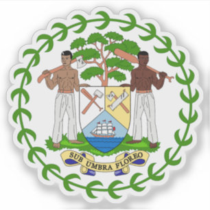 Wapen van Belize Sticker