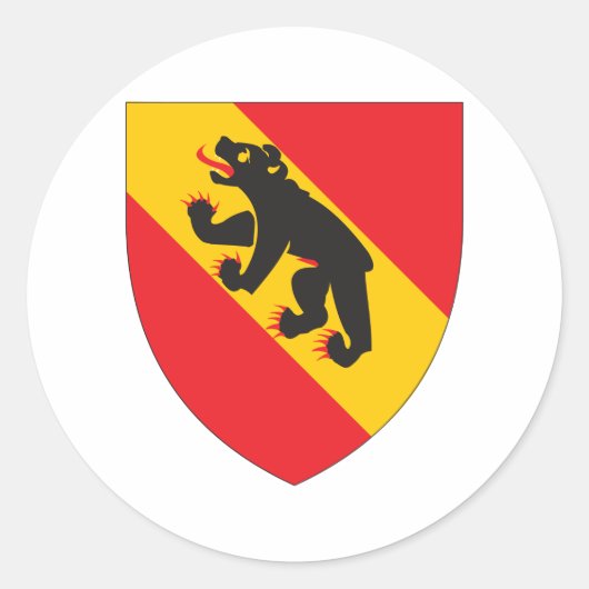 wapen van bern ronde sticker (Voorkant)