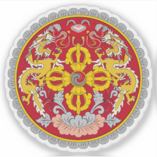 Wapen van Bhutan Sticker