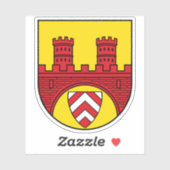 Wapen van Bielefeld, Duitsland Sticker (Vel)