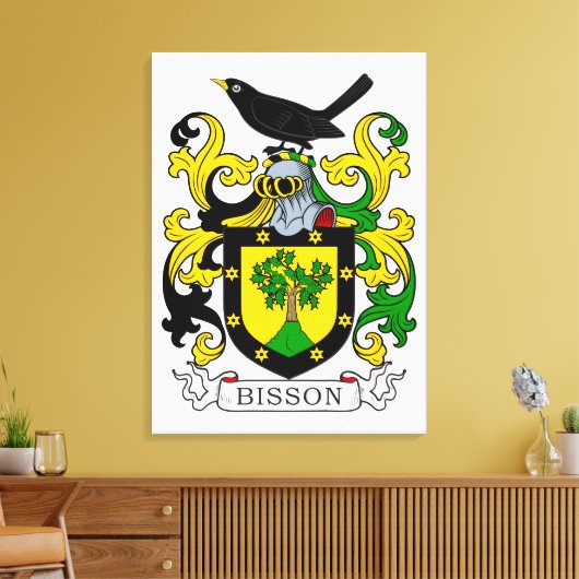 Wapen van Bisson Canvas Afdruk (Insitu (Woonkamer))