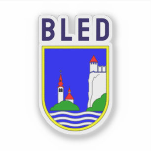 Wapen van Bled, Slovenië Sticker
