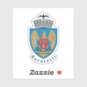 Wapen van Boekarest, Roemenië Sticker (Vel)