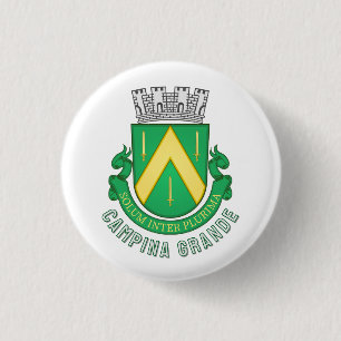 Wapen van Campina Grande, Paraíba - BR Ronde Button 3,2 Cm