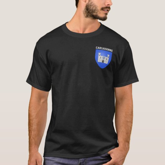 Wapen van Carcassonne - FRANKRIJK T-shirt (Voorkant)