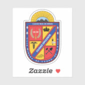 Wapen van Cerro de Pasco, Peru Sticker (Vel)