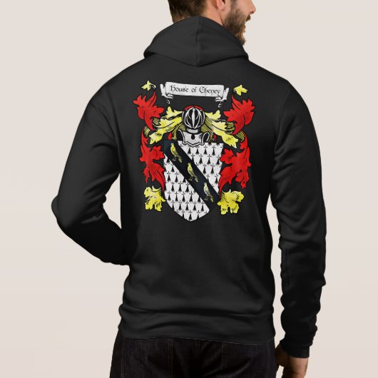 Wapen van Cheney Mannen Hoodie (Achterkant)