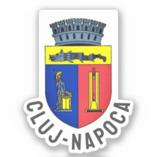 Wapen van Cluj-Napoca, Roemenië Sticker