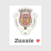 Wapen van Coimbra, PORTUGAL Sticker (Vel)