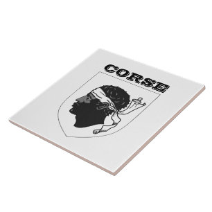 Wapen van Corsica (Frankrijk) Tegeltje